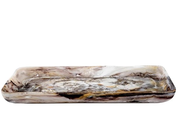 3 PART TRAY MEDIUM MOCHA SWIRL