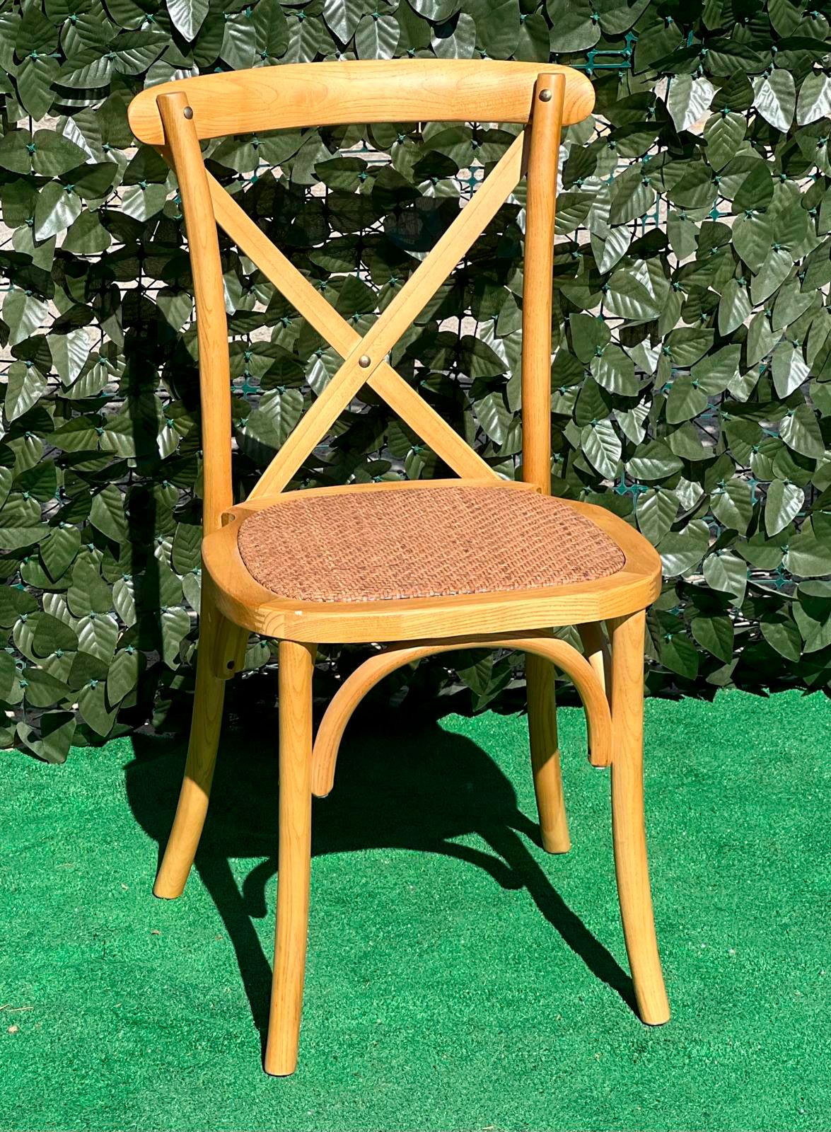 SILLA CROSSBACK MADERA NATURAL - Imagen 3